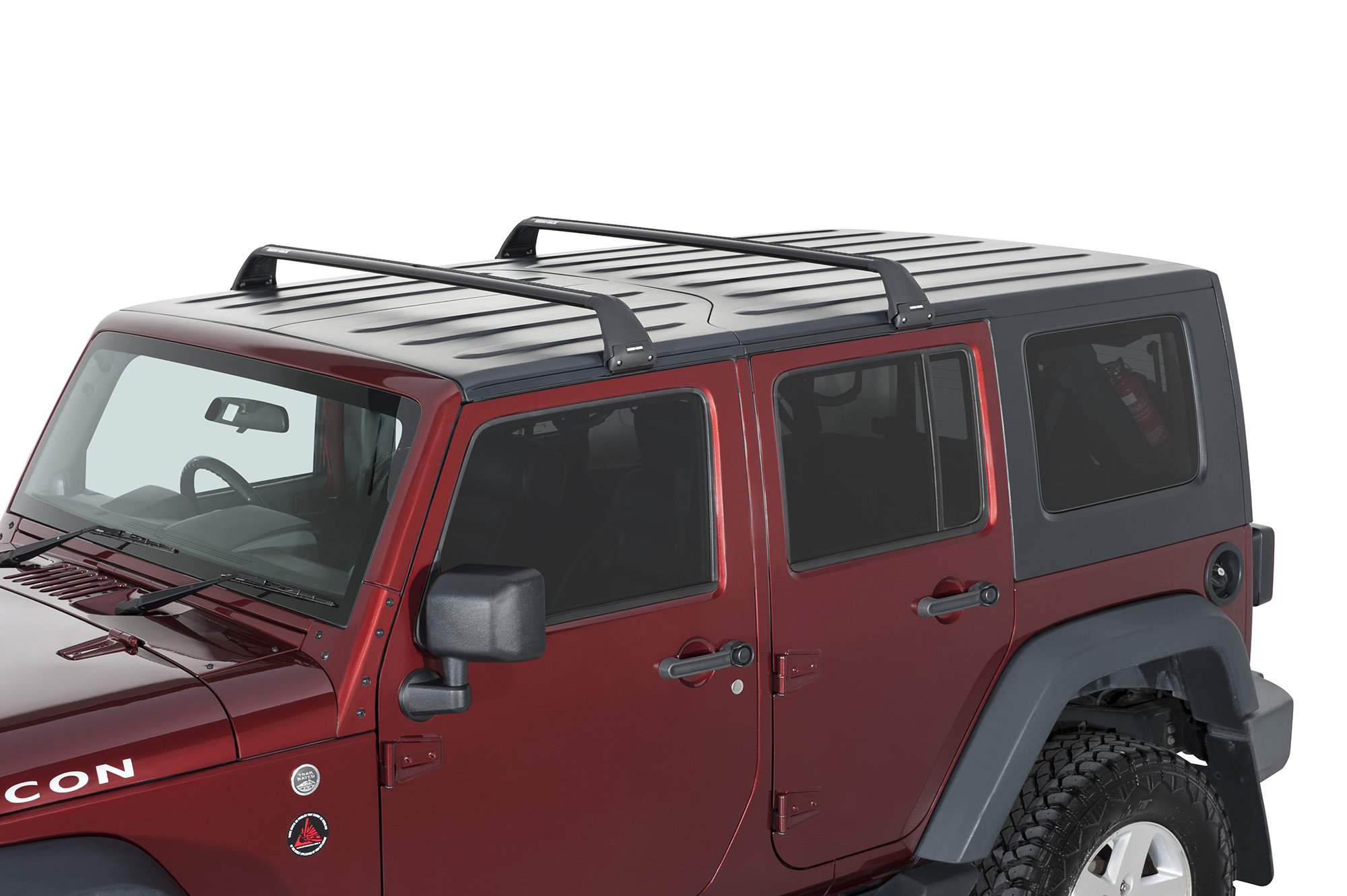 Rhino-Rack SG59 Gutter-Mount Vortex 2-Bar Roof Rack for 07-26 Wrangler JL, JK Unlimited, & 20-26 Gladiator JT