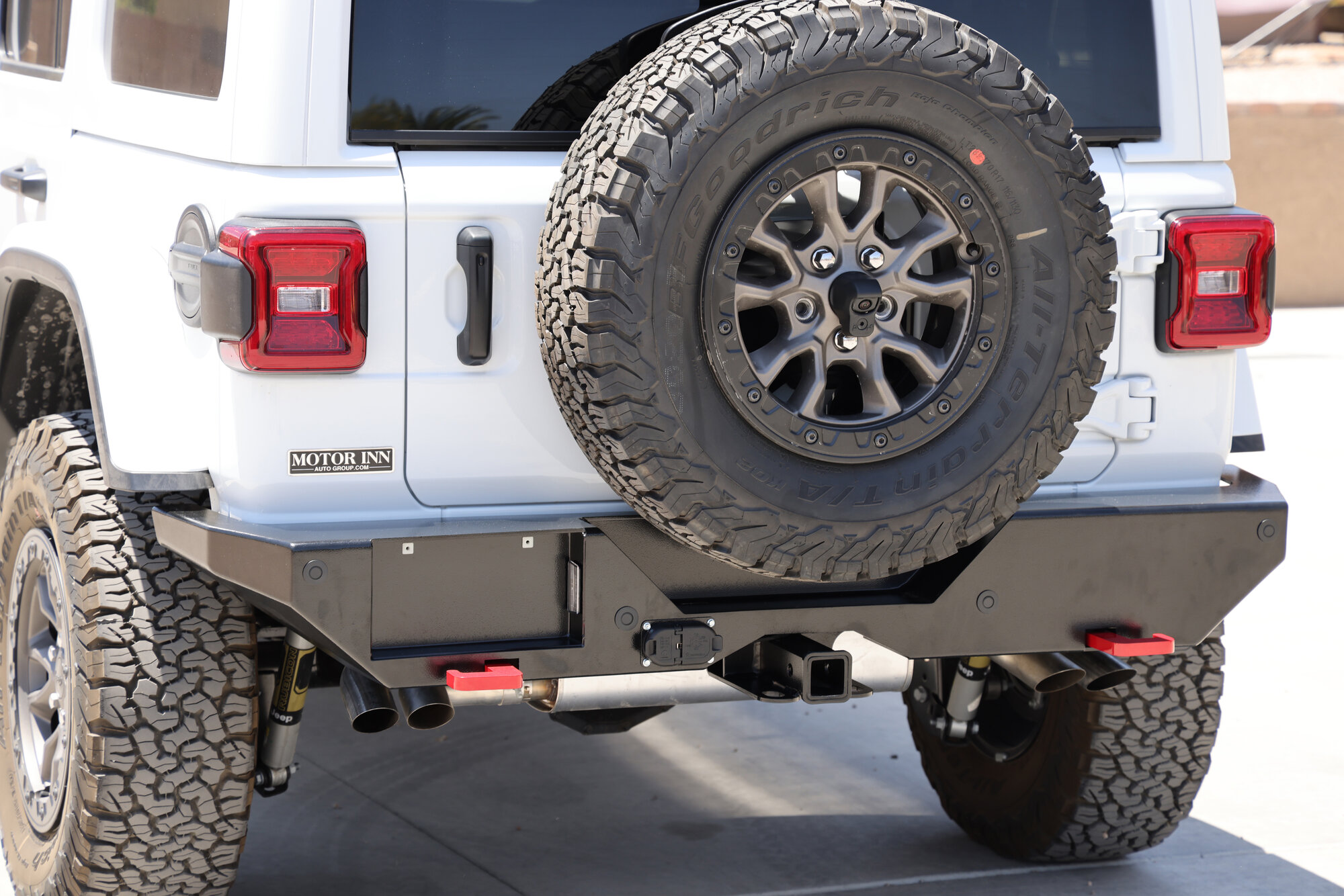Rock Hard 4X4 RH-90340 Patriot Series Aluminum Rear Bumper for 18-26 Jeep Wrangler JL