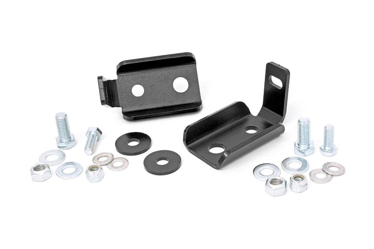 Rough Country 1020 Front Shock Relocation Kit for 07-18 Jeep Wrangler JK