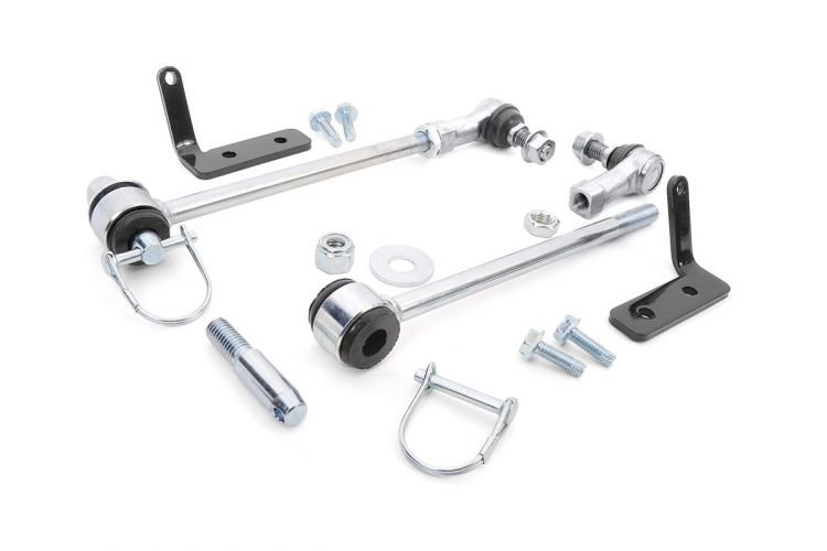 Rough Country Front Sway Bar Quick Disconnects for 07-18 Jeep Wrangler JK