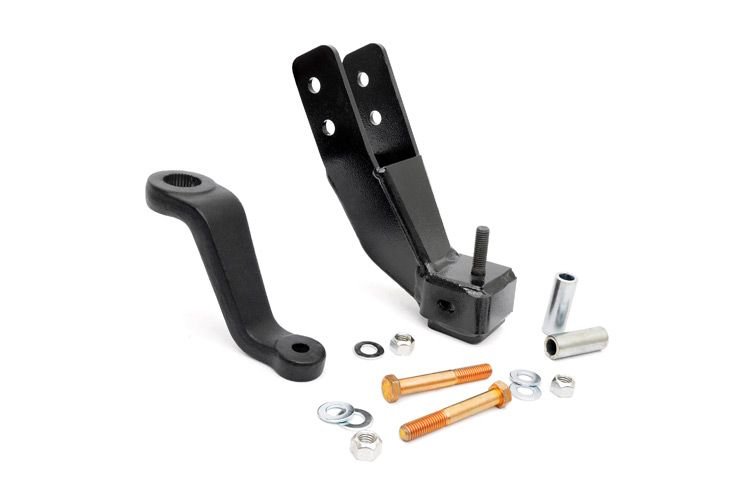 Rough Country 1063 Front Track Bar Bracket & Pitman Arm for 97-06 Jeep Wrangler TJ