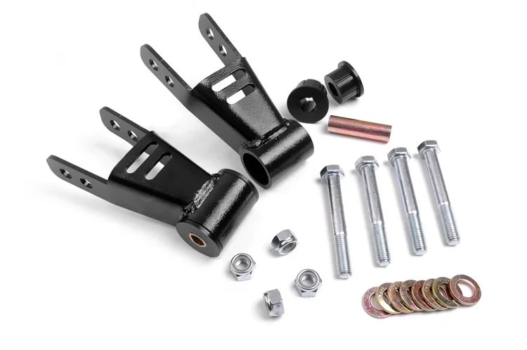 Rough Country 1077 Adjustable Lift Shackles for 84-01 Jeep Cherokee XJ & Comanche MJ