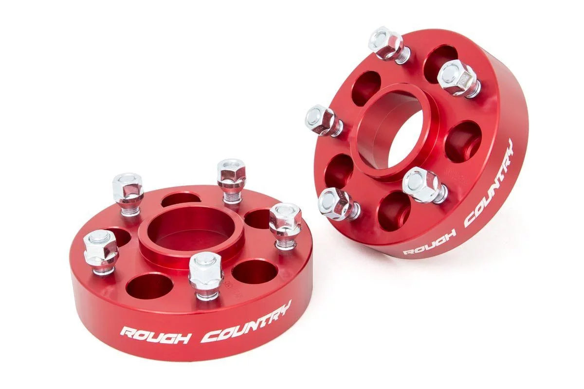 Rough Country 1.5in Thick 5x5 Wheel Adapters for Jeep Vehicles with 5x4.5 Bolt Pattern