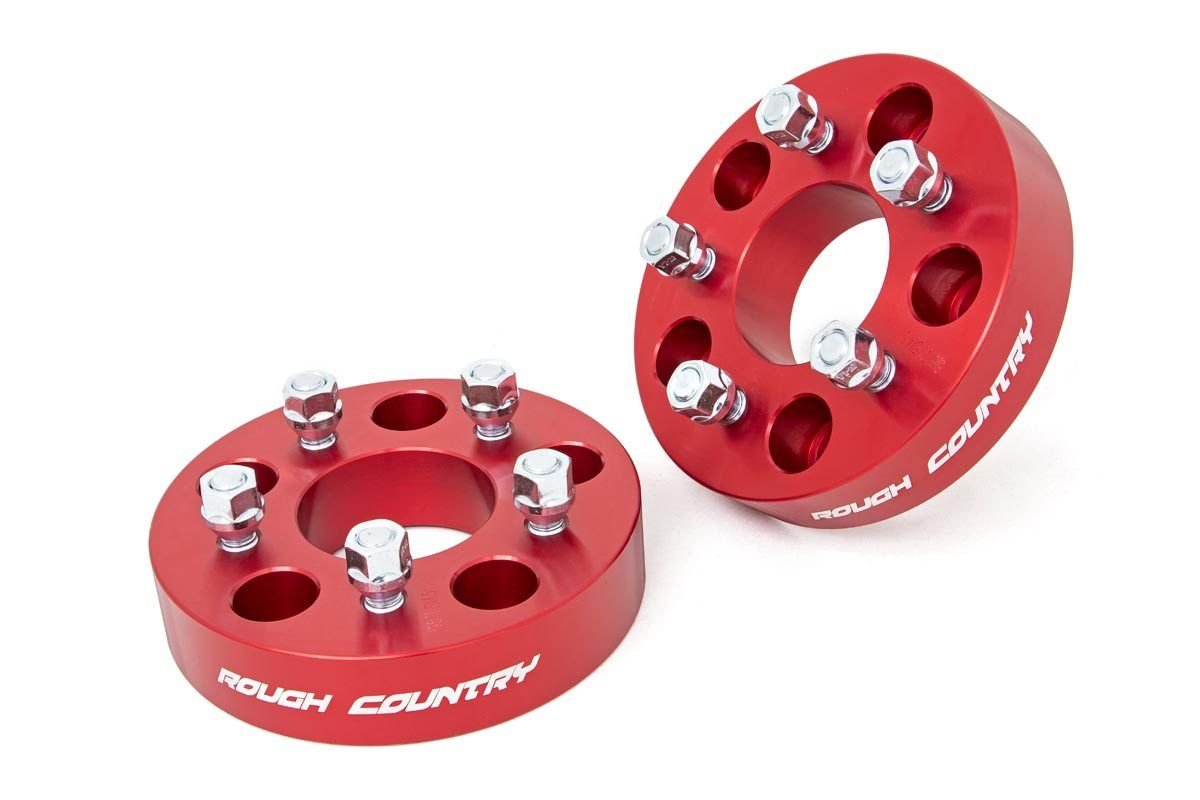 Rough Country 1.5in Thick 5x4.5 Wheel Adapters for Jeep Vehicles with 5x5 Bolt Pattern