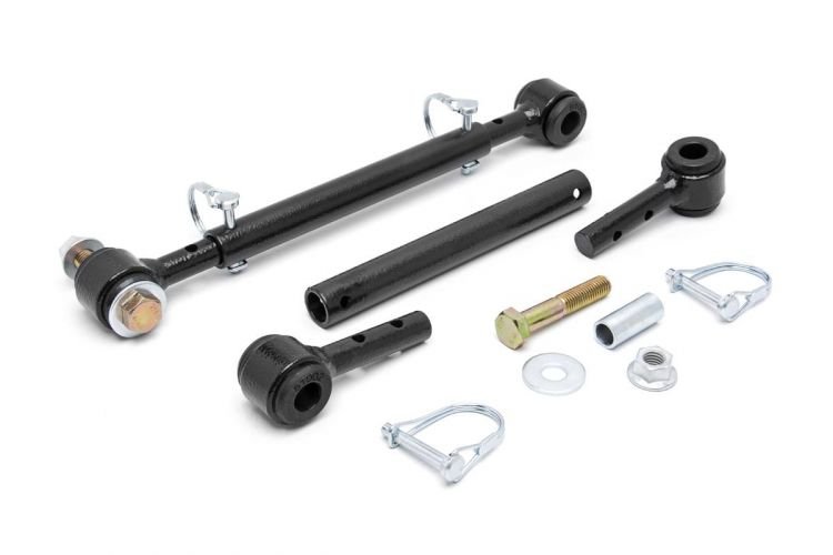 Rough Country 1186 Front Sway Bar Quick Disconnects for 76-95 Jeep CJ & Wrangler YJ