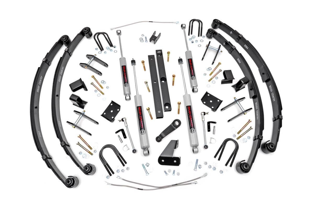 Rough Country 4.5in X-Series Suspension Lift Kit for 87-95 Jeep Wrangler YJ