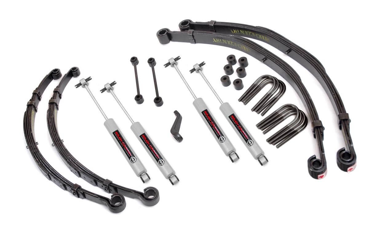 Rough Country 675-76-8130 4in Suspension Lift Kit for 76-81 Jeep CJ