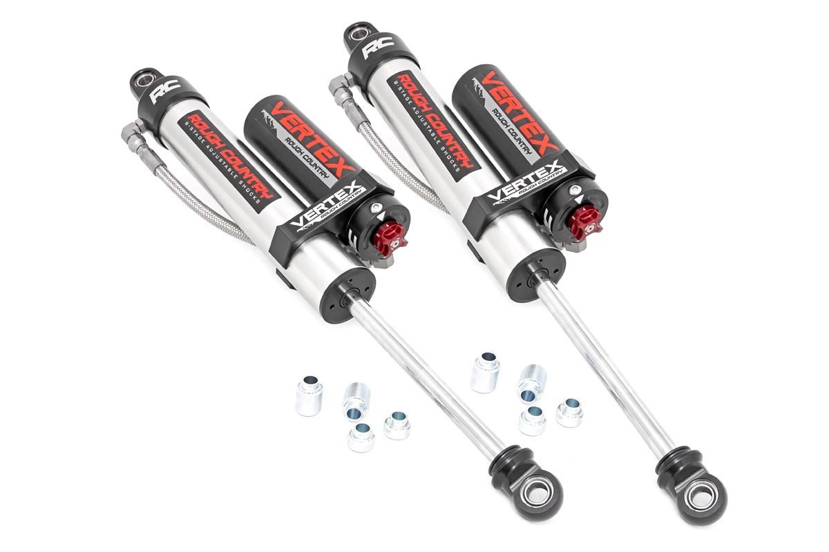 Rough Country Rear Adjustable Vertex Shocks for 18-26 Jeep Wrangler JL