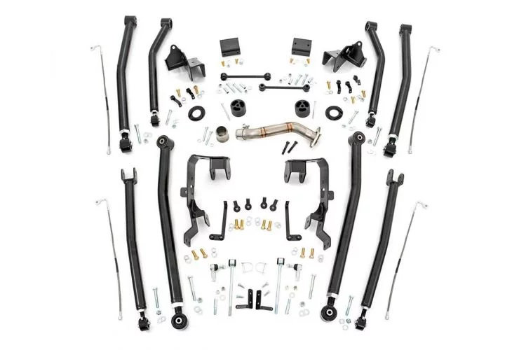 Rough Country 78600U 4in Long Arm Upgrade Kit for 07-18 Jeep Wrangler Unlimited JK