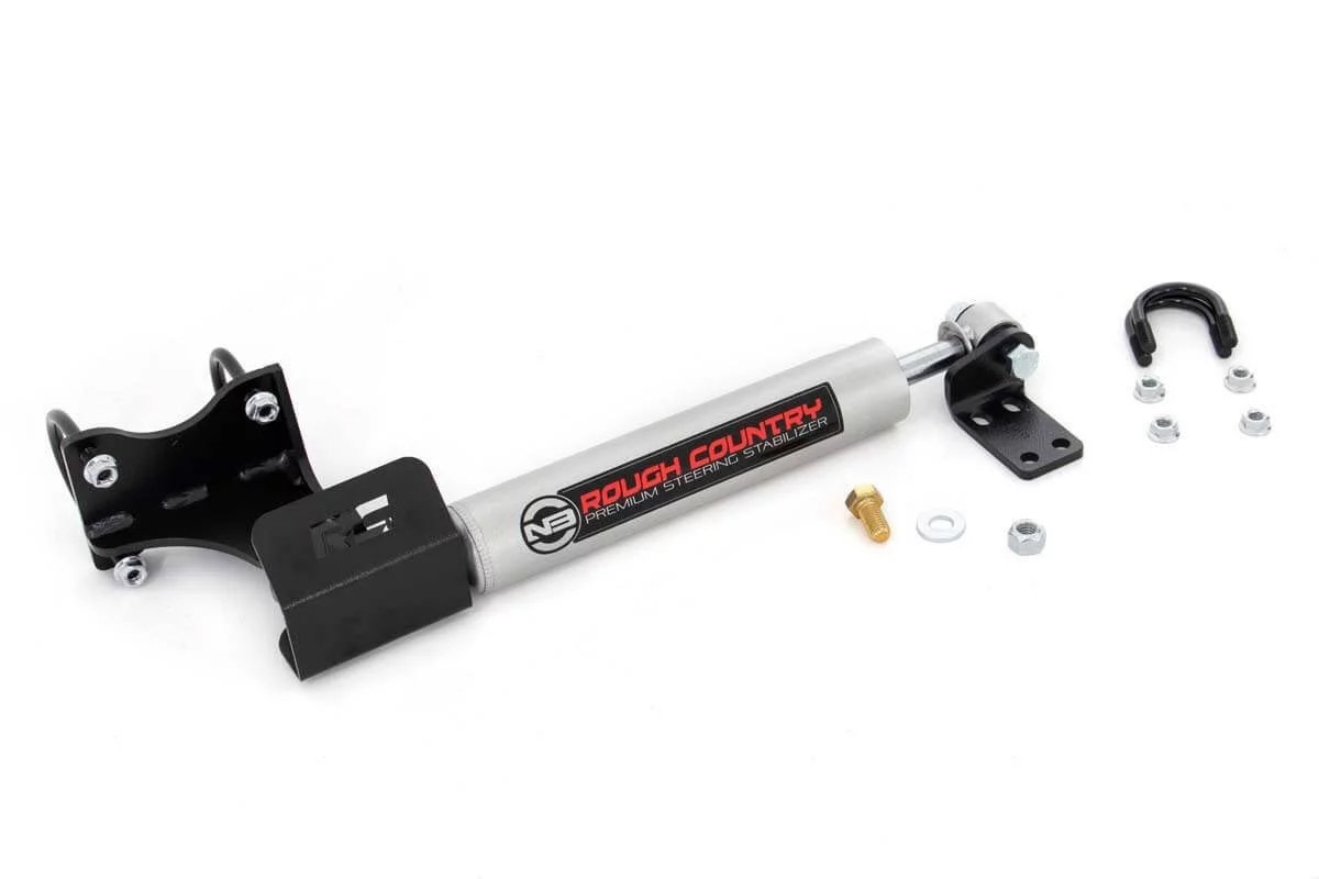 Rough Country 8731930 Axle Mount N3 Steering Stabilizer for 07-18 Jeep Wrangler JK