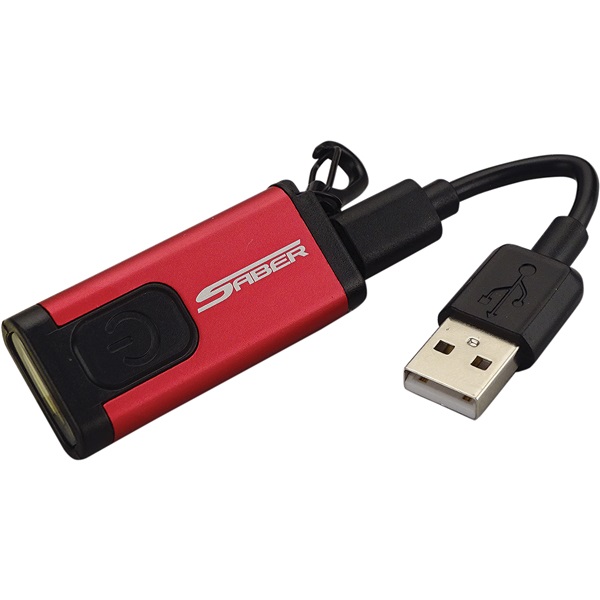 SABER 60 Lumen Rechargeable LED Mini Keychain Light