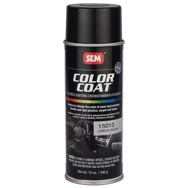 SEM Color Coat Flexible Coating - Landau Black, 12 oz