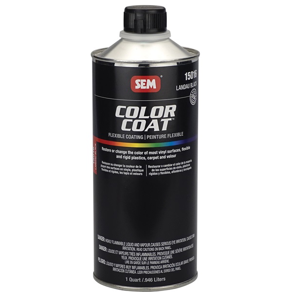 SEM Color Coat Flexible Coating - Landau Black, Qt