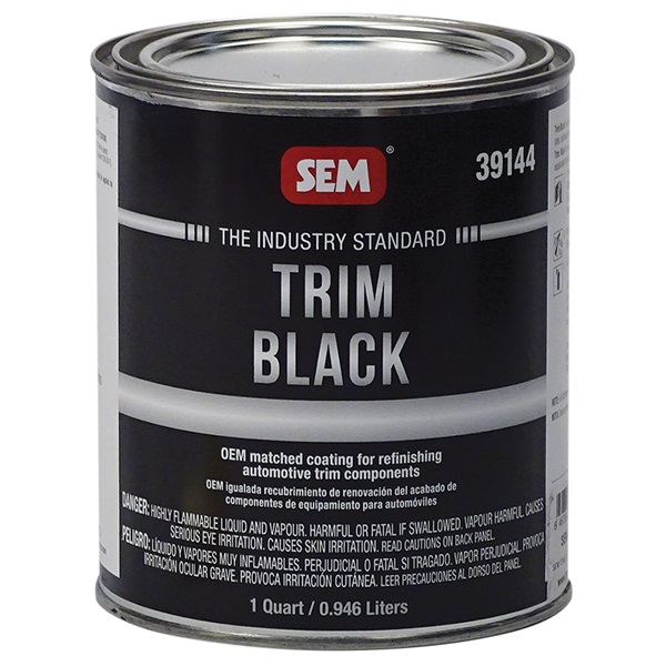 SEM Trim Black Paint - Qt