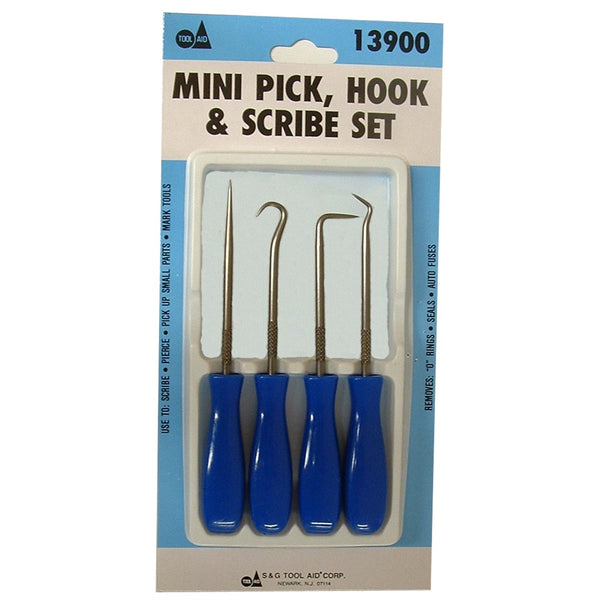 4 Piece Mini Pick, Hook and Scribe Set SGT13900