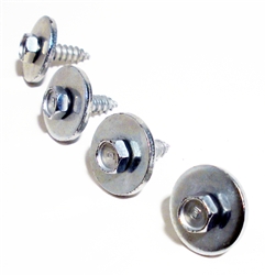 1967 - 1969 Camaro Cowl Panel Vent Grille Screw Set with Washers, 4 Pieces