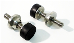 1967 - 1981 Camaro Custom Stainless Steel 5/16" Hood Adjustment Bolt and Bumper Set, Natural Finish