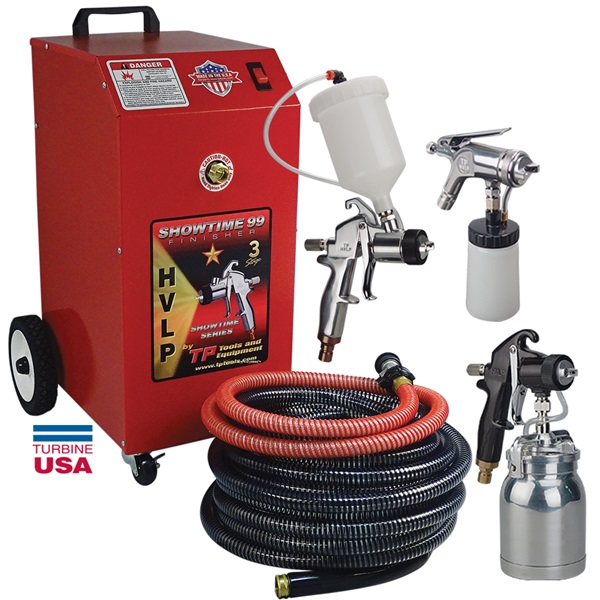 SHOWTIME 99 HVLP Paint Spray Turbine Unit with 3 Paint Spray Guns