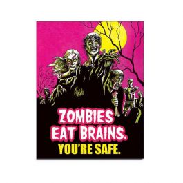 Zombies Eat Brains Tin Sign