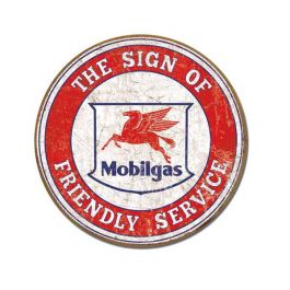 Mobil Gas Tin Sign