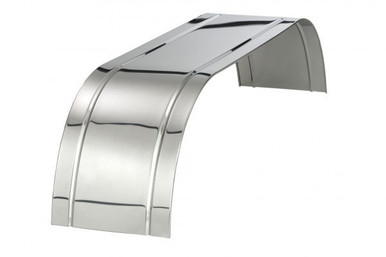 BettsHD 126" Stainless Steel 2-Rib Full Tandem Axle Fender