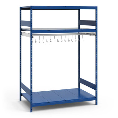 Rousseau Metal SRP0405 Hanging Rack, Single Hanging Rail (60"W x 36"D x 87"H)