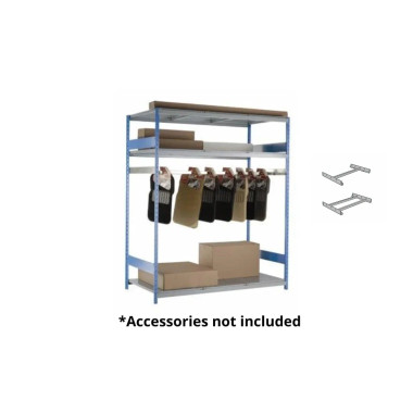 Rousseau Metal SRP0478 Mat Rack (Double) (96"W x 36"D x 87"H)