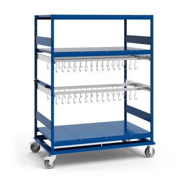 Rousseau Metal SRP1476M Mat Rack (Double) (Mobile) (60"W x 36"D x 75"H)