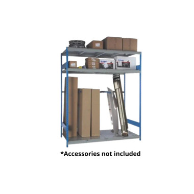 Rousseau Metal SRP2422 Bumper and Pipe Rack (96"W x 48"D x 75"H)