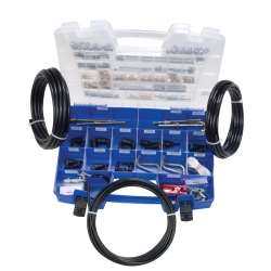S.U.R.&R. DELUXE Fuel Line Replacement Kit - 168 Pieces plus 75 feet tubing