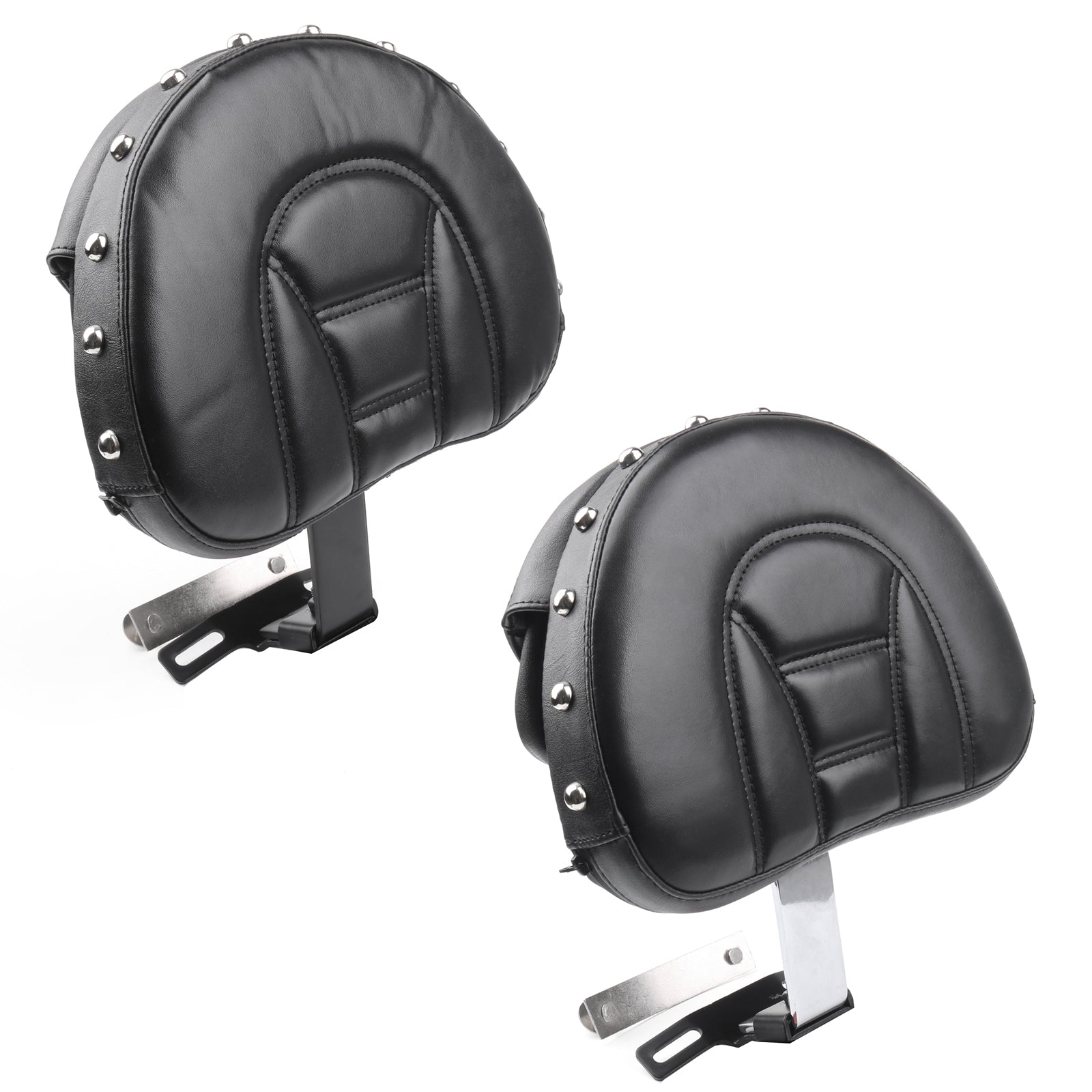 Driver Seat Rider Backrest Pad For 07-17 Harley Fatboy FLSTF Heritage Softail Generic