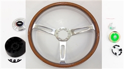 1967 - 1989 Camaro Custom Genuine Wood With Band Steering Wheel Kit