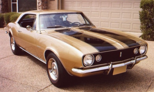 1967 - 1968 Camaro Z28 Peel and Stick Decal Stripe Set for Standard Flat Hood and Trunk Deck Lid, Choose Color
