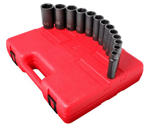 Sunex Tools 2651 Automotive Socket Set 13 Pc