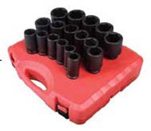 Sunex Tools 4686 3/4 Drive 17-Piece Metric Socket Set