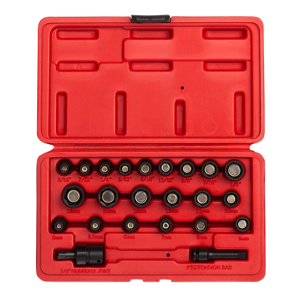 23 Piece 1/4" Drive Master Magnetic Impact Socket Set SUN1818