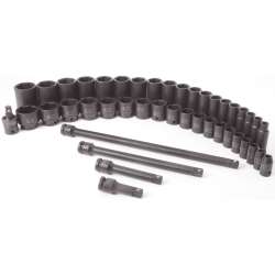 SUNEX 43-Piece 1/2 in. Drive Fractional SAE