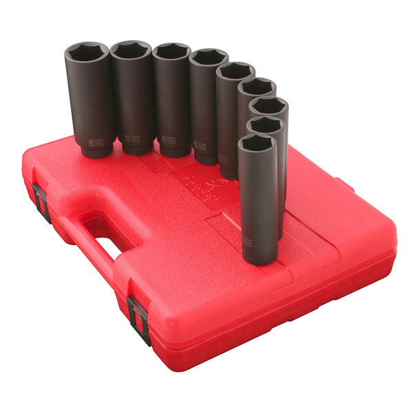 12 Piece 1/2" Dr. Extra Long/Deep Impact Socket Set