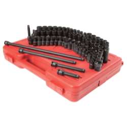 SUNEX 3/8" Drive 80 Piece Master Impact Socket Set