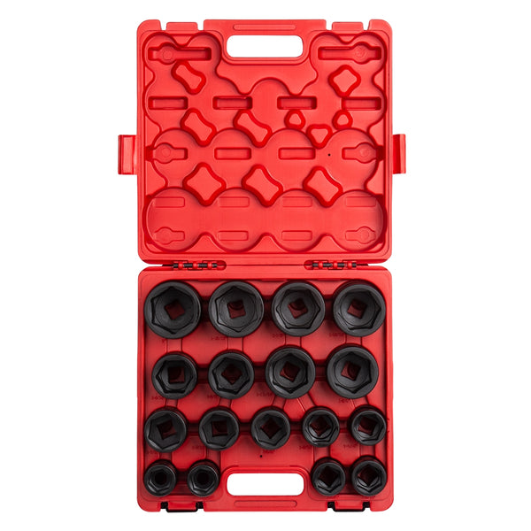 17 Piece 3/4" Drive 6 Point SAE Heavy Duty Impact Socket Set SUN4683