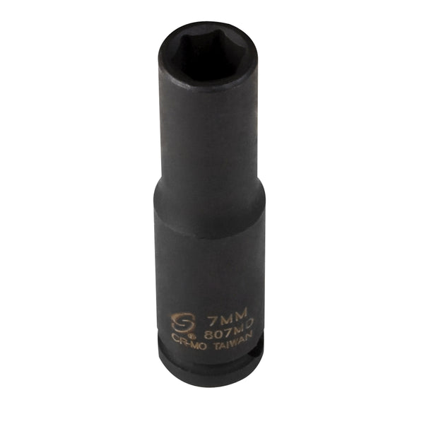 1/4" Drive 6 Point Deep Impact Socket 7mm