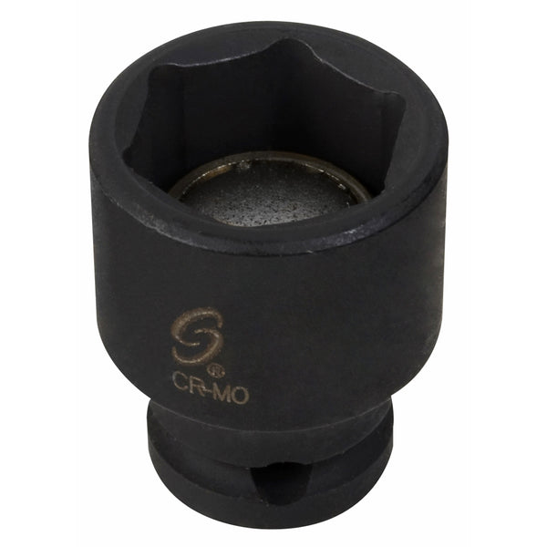 1/4" Drive 6 Point Standard Magnetic Impact Socket - 1/4"