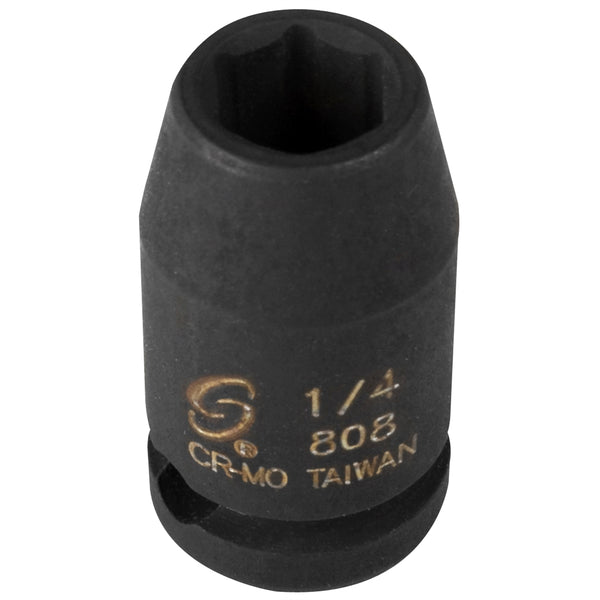 1/4" Drive 6 Point Standard Impact Socket 1/4"