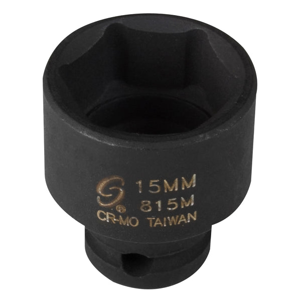 1/4" Drive Standard 6 Point Impact Socket - 15mm