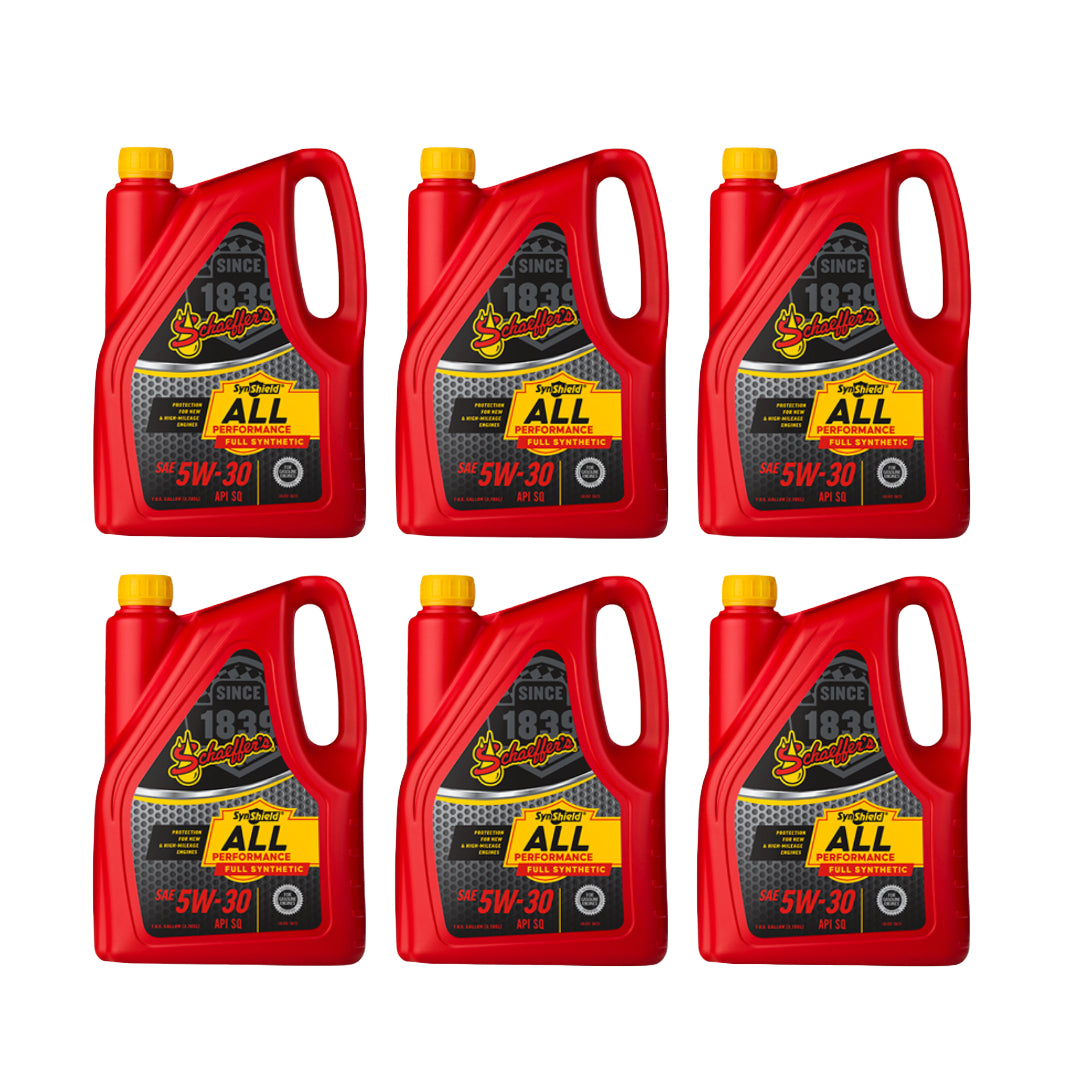 Schaeffer's 6530 SynShield All Performance Full Synthetic 5W-30, 1 Gal (6 PACK)