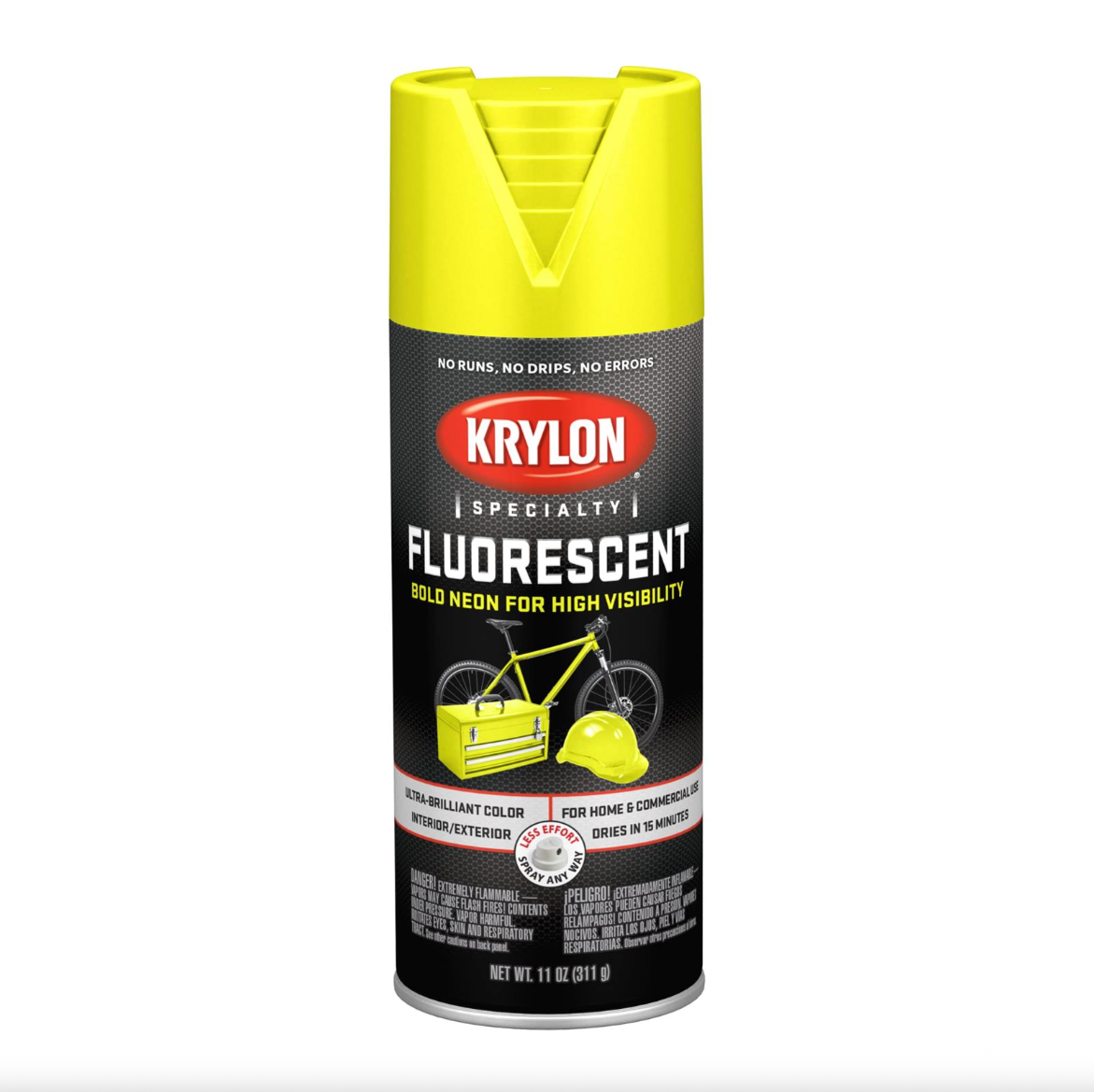 KRYLON 3104 Fluorescent Lemon Yellow High Visibility Paint