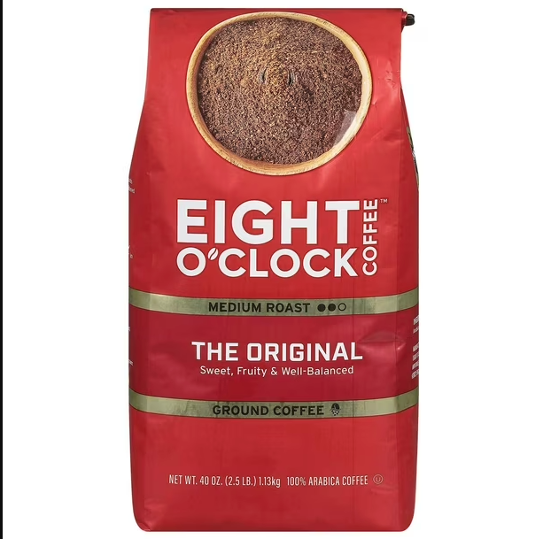 Eight O’Clock Original Medium Roast Ground Coffee – 40 oz – Brand New & Unopened