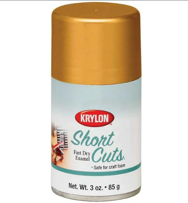 Krylon SCS-029 Gold Leaf Short Cuts Spray Paint – 3 oz