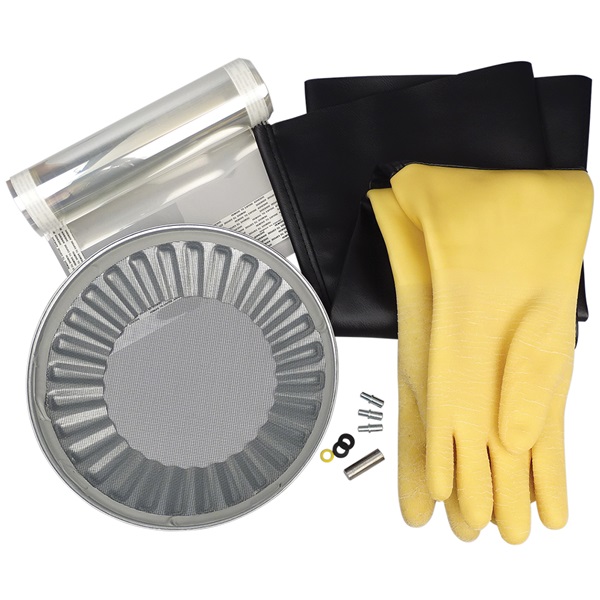 Skat Blast Medium Cabinet Maintenance Kit - 32"L Super-Pro Gloves, Carbide
