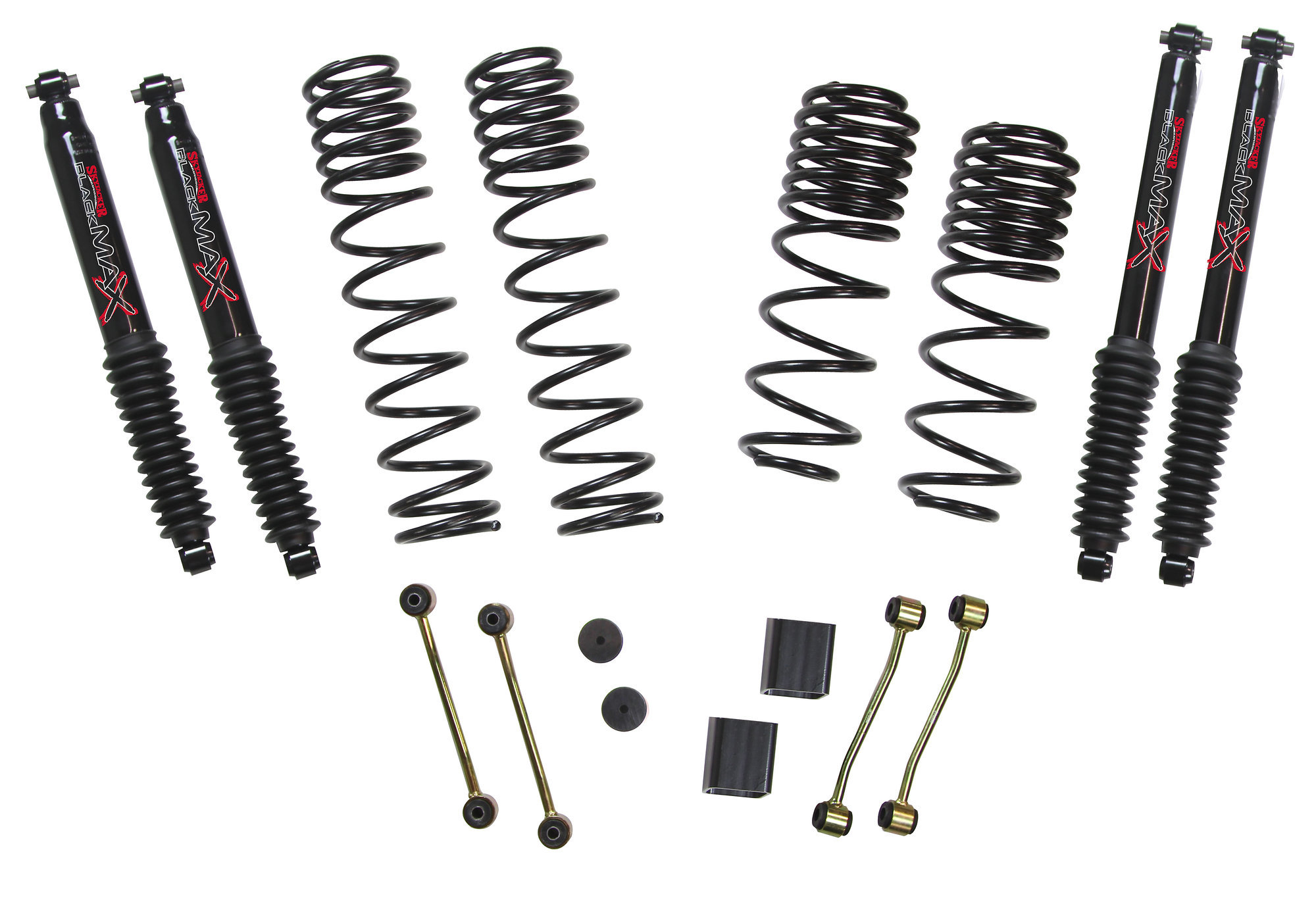 Skyjacker 2.5in Long Travel Lift Kit with Black MAX Shocks for 18-23 Jeep Wrangler JL
